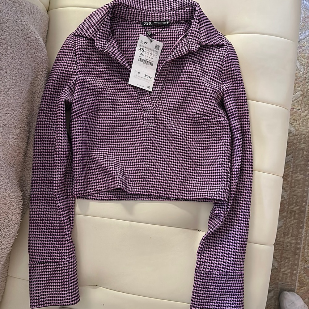 New with tags Zara crop blouse
